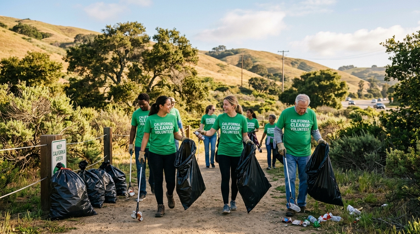 Uma aposentada da Califórnia começou a coletar lixo sozinha durante seus passeios diários em 2020; seis anos depois, seu grupo de voluntários retirou cerca de 340.000kg de lixo e agora organiza jornadas de limpeza por todo o vale