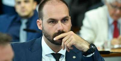 Eduardo Bolsonaro, ex-deputado federal, vive nos Estados Unidos desde 2025. Foto: Geraldo Magela/Agência Senado / Estadão